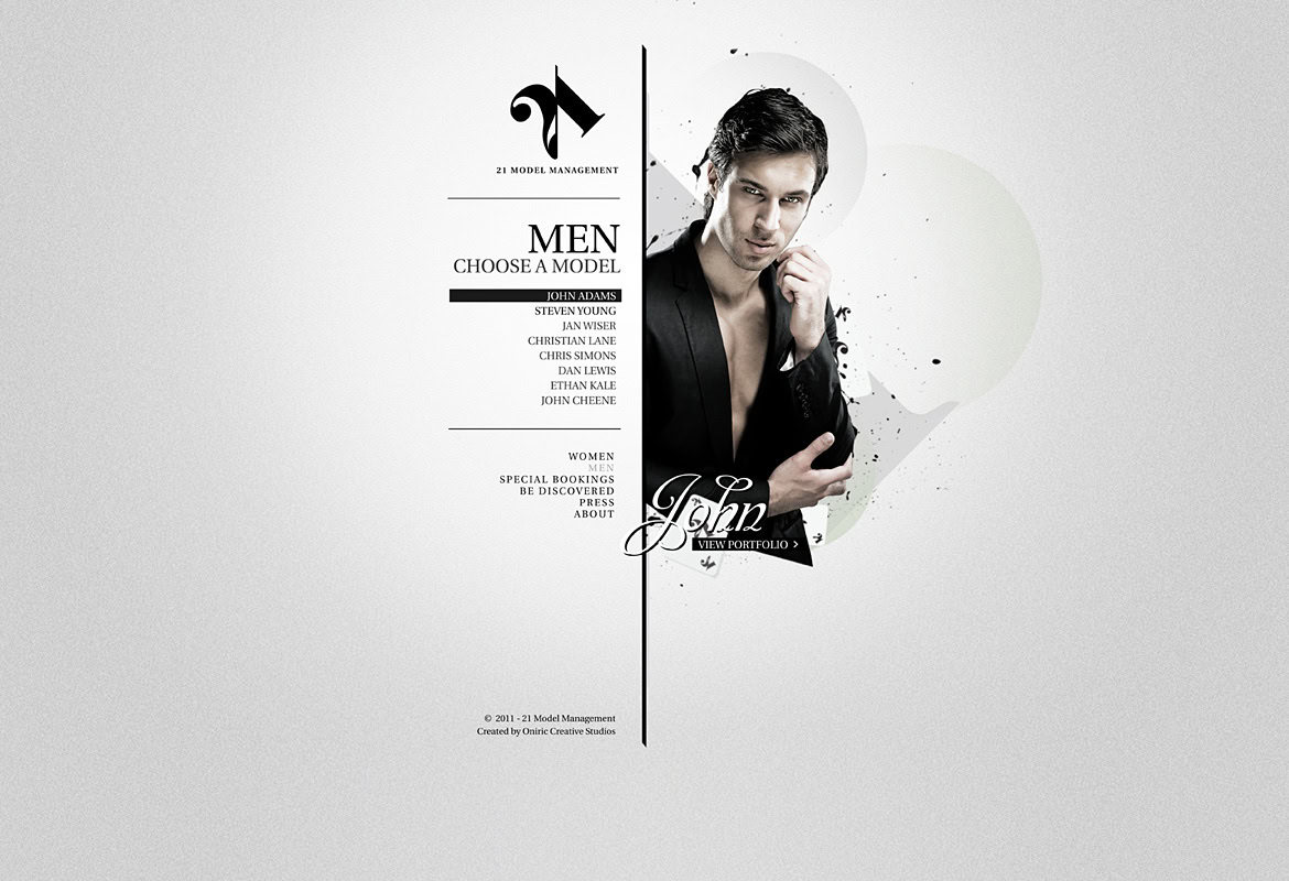 A young man in a black suit poses on a magazine cover with text and graphics around him.