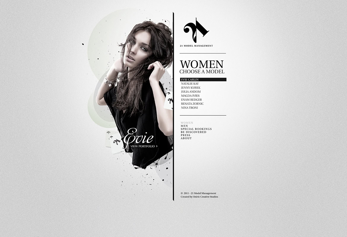 A woman with long hair and casual clothing, posing against a light background with graphic elements.