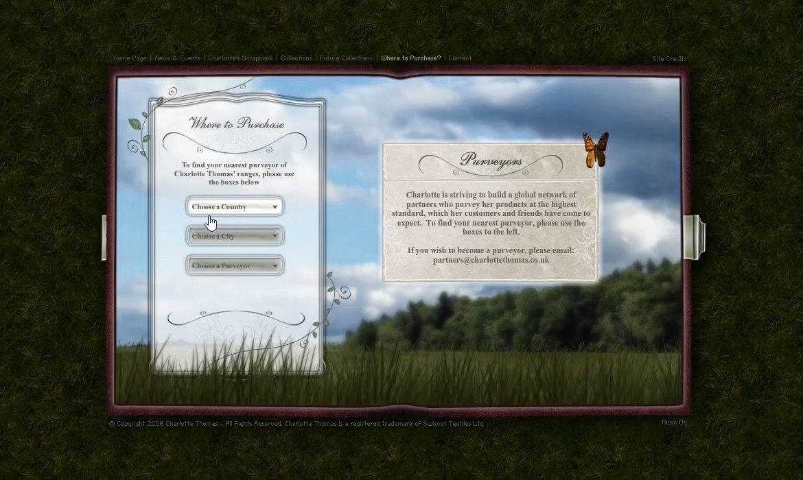 A computer screen displaying a website with a 