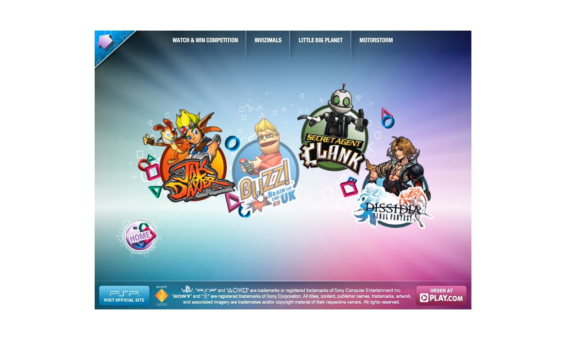 A colourful digital illustration featuring various video game characters and logos on a gradient background.