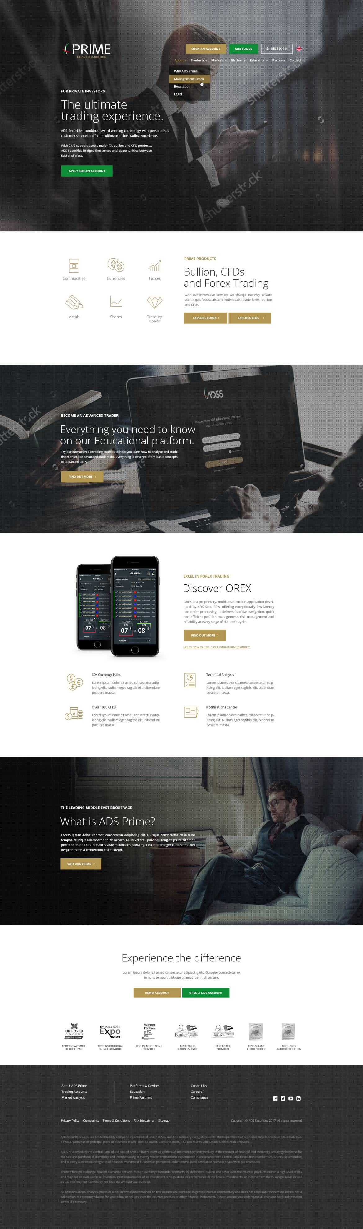 Advanced trading platform interface with charts, mobile app, and user dashboard on multiple screens.