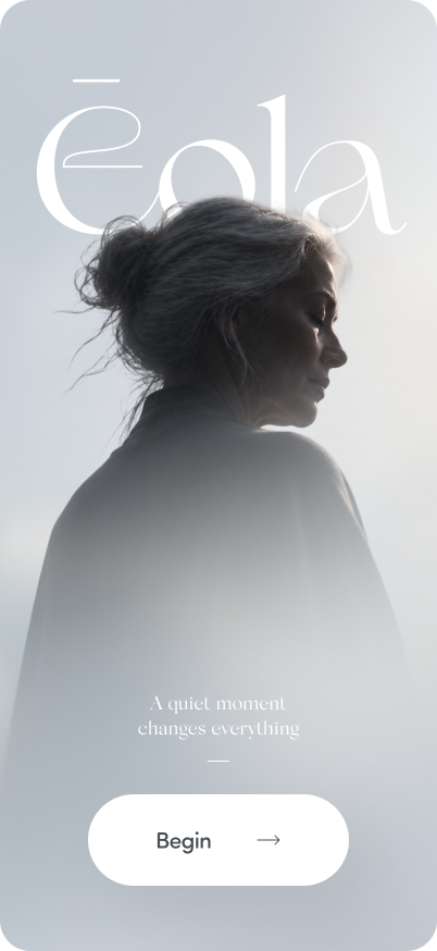 Silhouette of a woman with her hair in a bun, facing right, with a soft light background and text overlay.