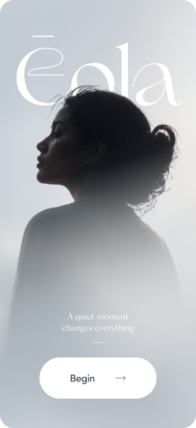 Silhouette of a woman with her hair in a bun, facing left, with a light background and the word 'éla' above.