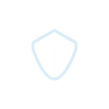 A simple, two-toned shield icon with the left side dark and the right side light, centered on a black background.