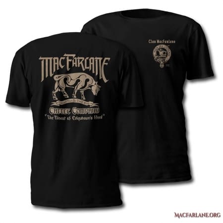 MacFarlane Cattle Company Tshirt - Men's Short Sleeve - art by Maxine Miller - ©celticjackalope.com