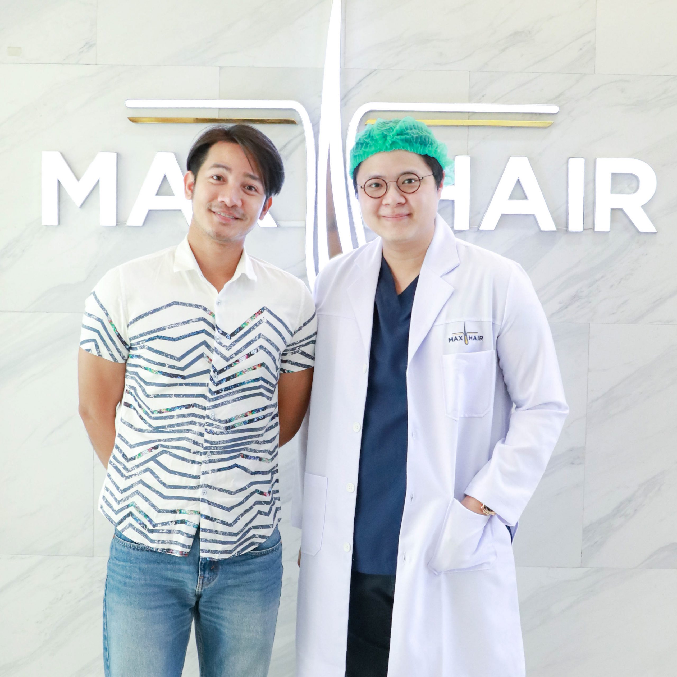 รอน พัทธพล โตอุ่น กับศัลยแพทย์ตกแต่งปลูกผมที่ Maxhair Clinic