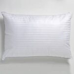 Satin stripe clusterfibre pillow pair