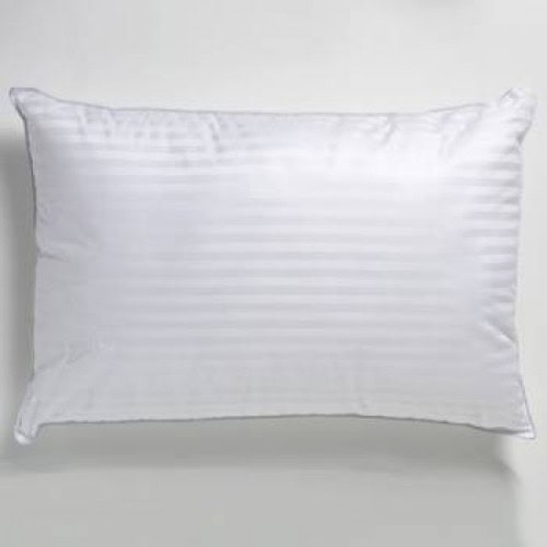 Satin stripe clusterfibre pillow pair