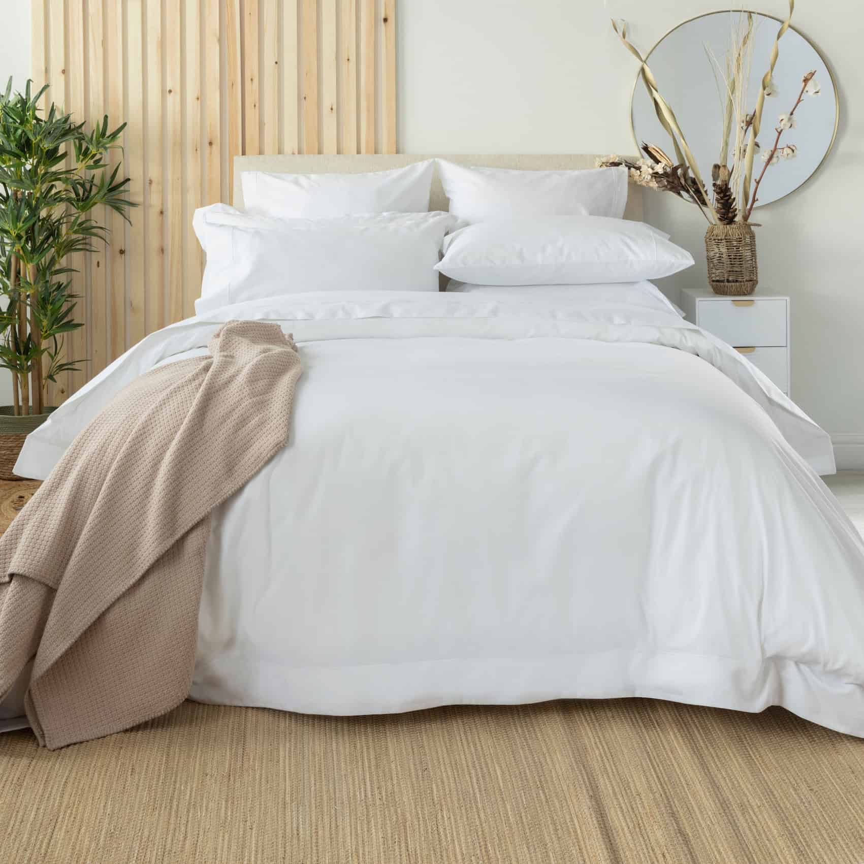 400tc Egyptian Cotton duvet cover with oxford hem. - Image 3
