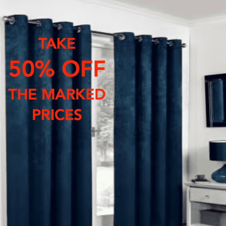 Blackout Curtains - Navy