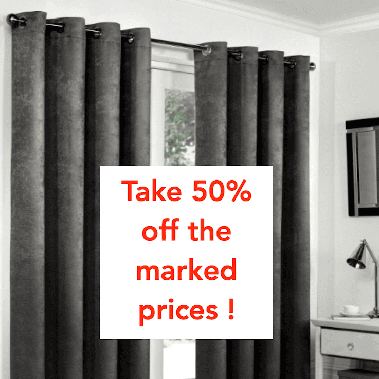 Blackout Curtains - Charcoal