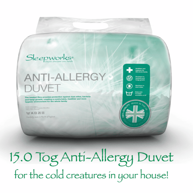 15.0 tog Anti-Allergy Duvet & Pillow Pair