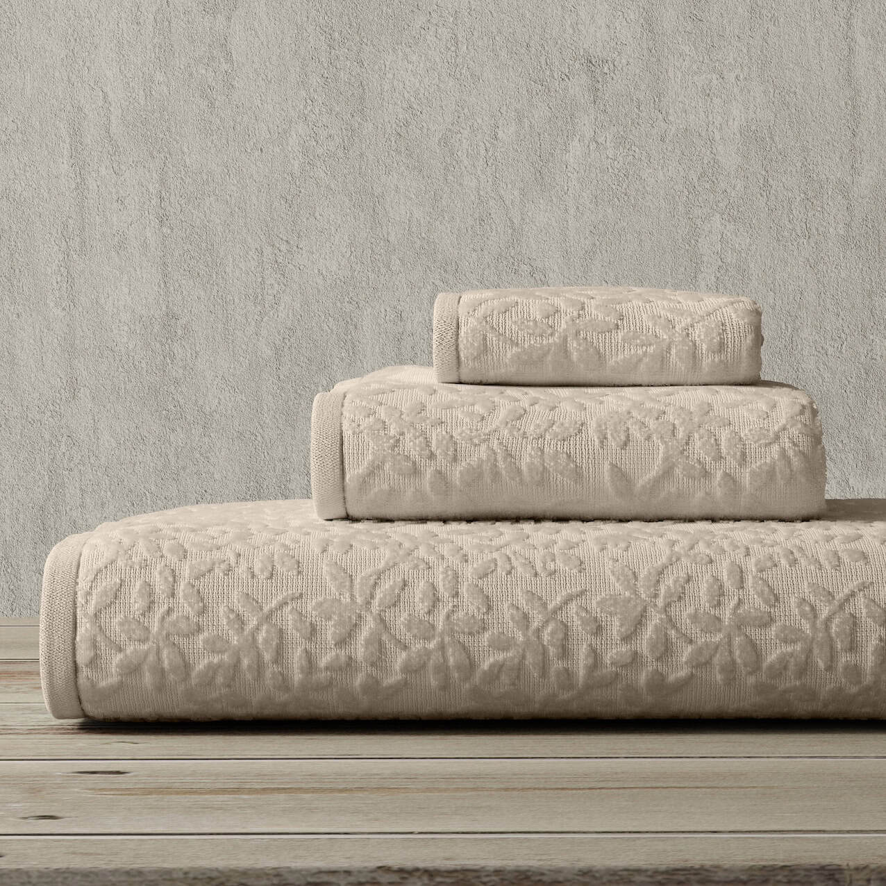 "Leaf" jacquard towels - Image 2