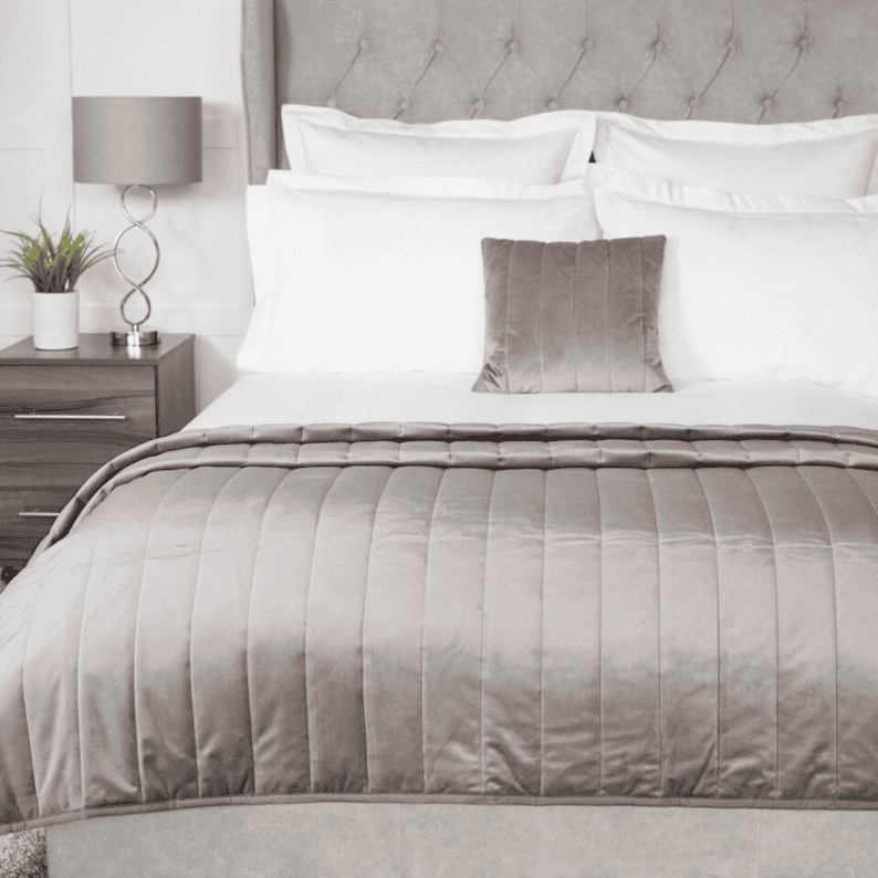 "Verona" faux suede luxury bed runner & throwover - Image 6