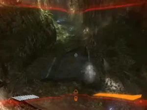 Vista del Predator usando su camuflaje óptico en Aliens vs Predator PS3, mostrando su poder y tecnología avanzada en la caza