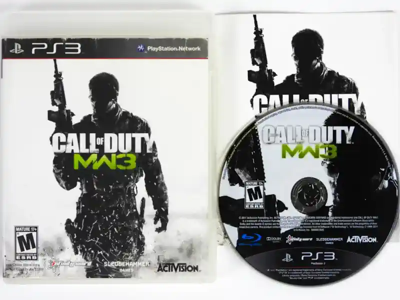 call-of-duty-modern-warfare-3-ps3-caja-y-disco Caja y disco físico de Call of Duty Modern Warfare 3 PS3, edición original para coleccionistas