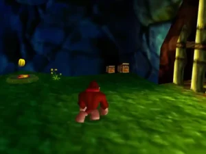 Donkey Kong, protagonista del clásico Donkey Kong 64 de Nintendo, en una escena del juego