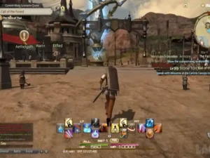 Gameplay de Final Fantasy XIV A Realm Reborn explorando Eorzea
