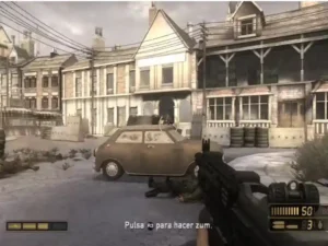 Escena de combate y armas del juego Resistance Fall of Man PS3