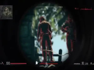 Gameplay de Sniper Ghost Warrior mostrando mecánicas realistas de francotirador