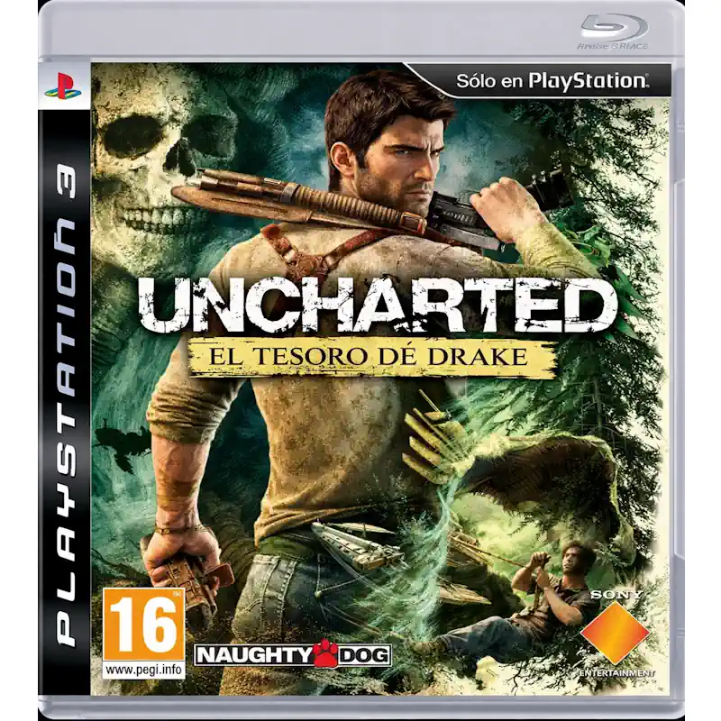 Uncharted el tesoro de Drake PS3 original portada oficial del juego de aventura