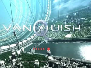 Interfaz y menú principal del videojuego Vanquish PS3 en consola PlayStation 3