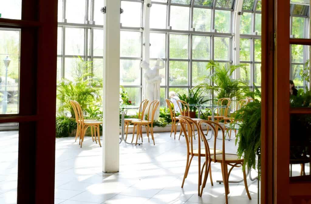 Office environment with clean air and balanced indoor environment