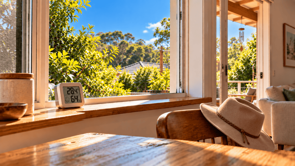 Open living space being observed during warm summer conditions