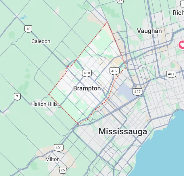 Brampton Map