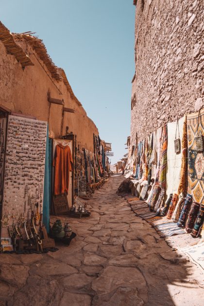 Aït Ben Haddou streets Marokko