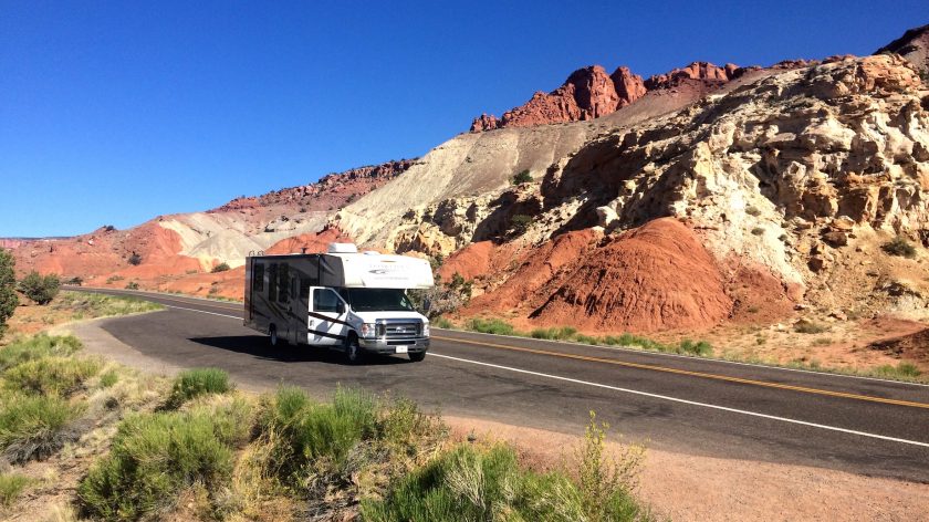 Capitol Reef National Park, rondreis in een camper
