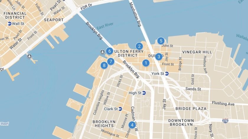 Doen in DUMBO New York - tips en bezienswaardigheden op de kaart