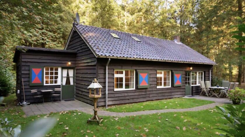 boshuisjes op de Veluwe in Vierhouten