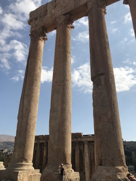 Baalbek, tempel van Jupiter in Libanon
