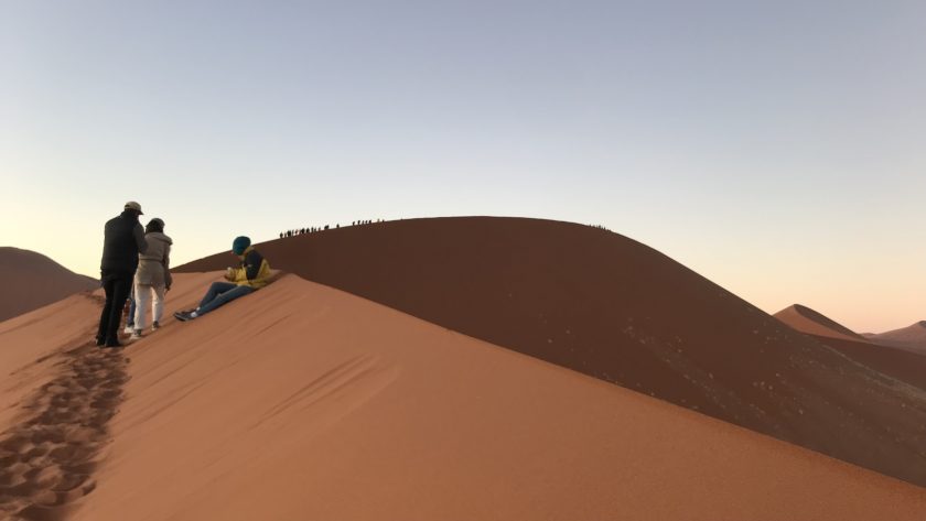 Sossusvlei Namibië Dune 45 mensen