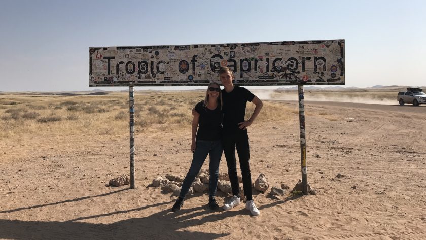 Tropic of Capricorn Steenbokskeerkring Namibië Irene Boy