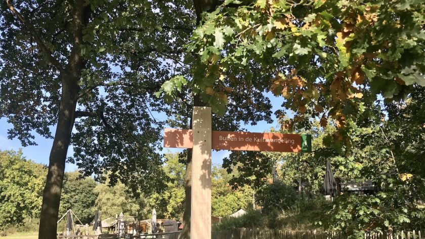 Wandelroute Buiten in de Kuil bordje