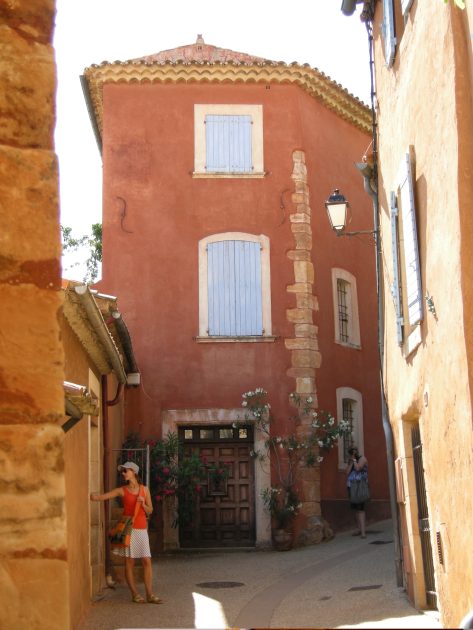 Roussillon in Luberon dorpje in de Provence Frankrijk