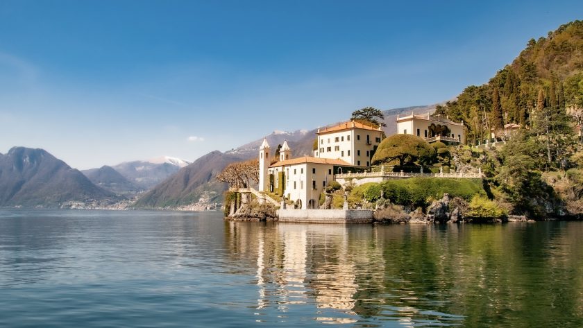 Films opgenomen bij het Comomeer, Italië oever