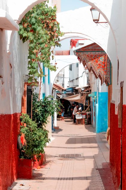 Kasbah Udayas Rabat straat