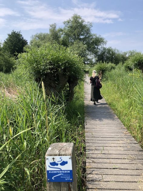 Klompenpad Rhenoijschepad Irene bordje