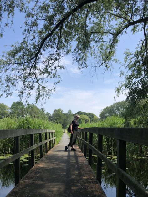 Klompenpad Rhenoijschepad brug Irene
