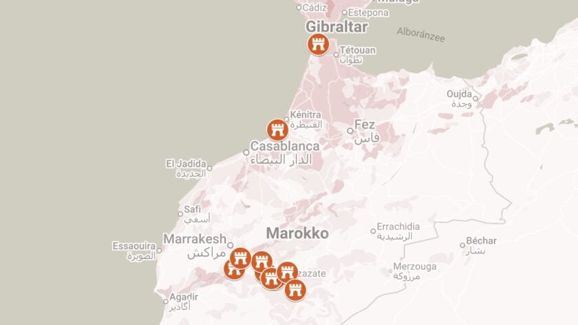 Mooiste kasbah's in Marokko op de kaart