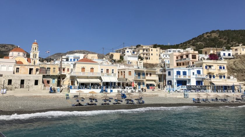 Havenplaatsje Diafani op Karpathos, Griekenland