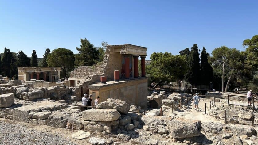 Knossos Kreta noordelijke ingang 
