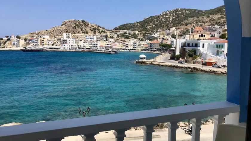 Accommodatie tips op Karpathos - uitzicht vanaf appartementen Pigadia Bay in Karpathos-Stad