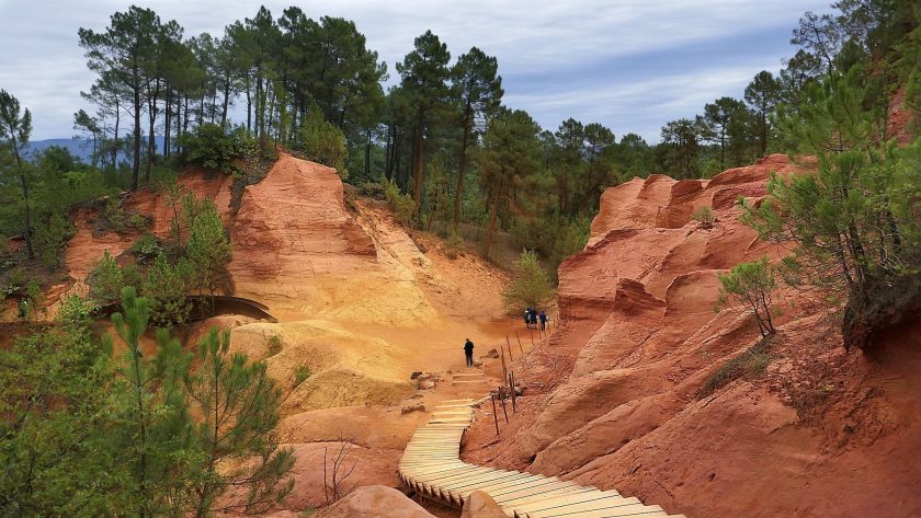Roussillon in Luberon in de Provence Le Sentier des Ocres wandelroute