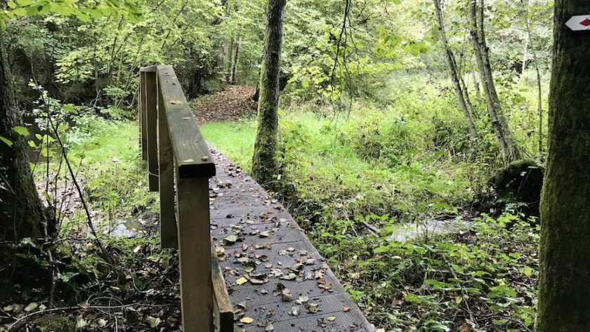 Maissin Redu wandelroute brug