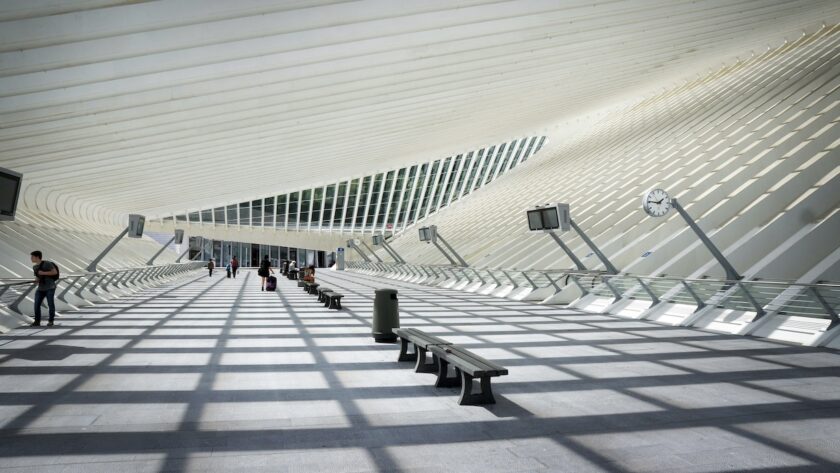Luik station station Luik-Guillemins België
