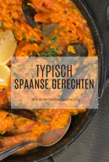 Typisch Spaanse gerechten paella